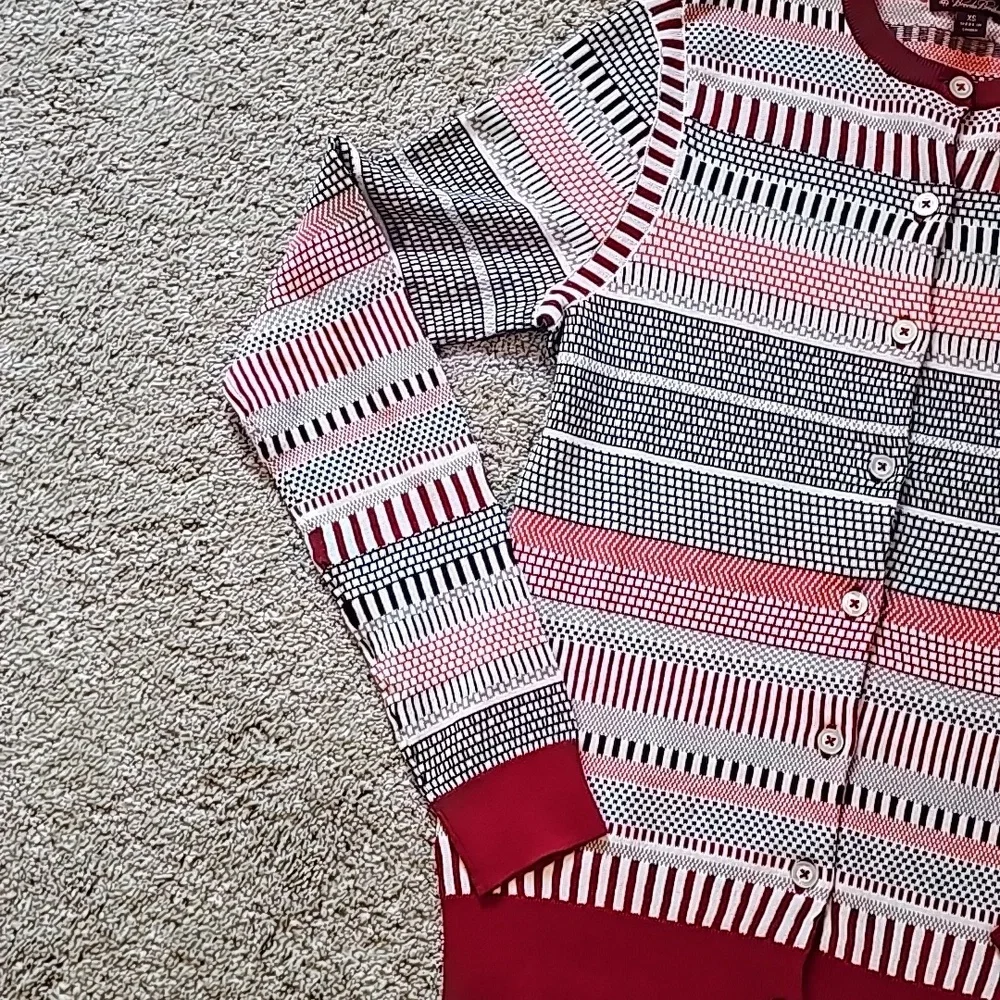 Brooks Brothers Striped Cardigan Sweater Set - Picture 3 of 14